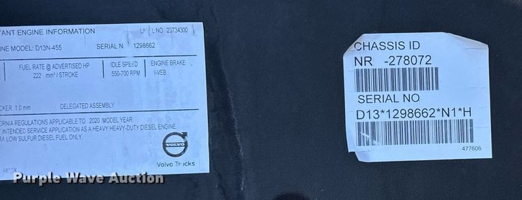 image for item EG6437 2021 Volvo VNL semi truck