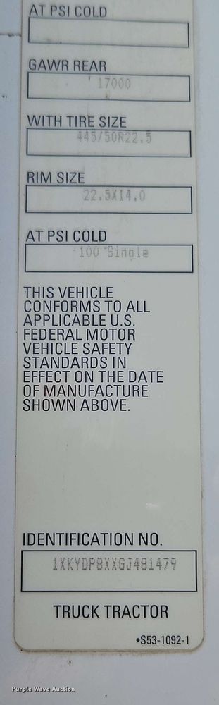 image for item EJ0007 2016 Kenworth T680 semi truck