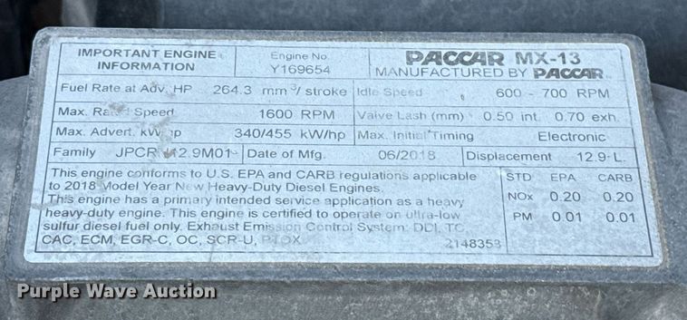 image for item EJ4569 2019 Kenworth T680 semi truck