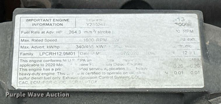 image for item EJ4587 2021 Kenworth T680 semi truck