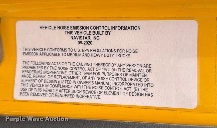 image for item EJ4592 2021 International LT625 semi truck