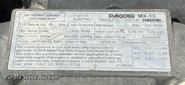 image for item EJ4595 2020 Kenworth T680 semi truck