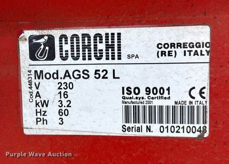 image for item EL2088 Corchi AG Super 52L tire machine