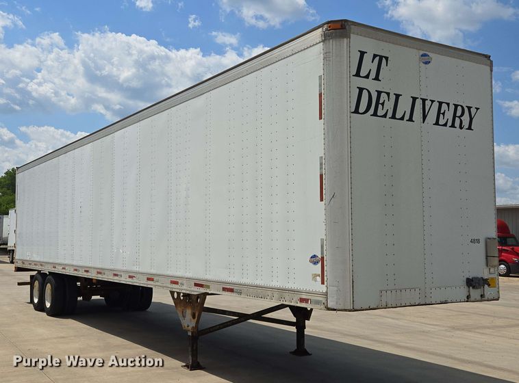 image for item EM7285 1995 Utility Trailer Manufacturer dry van trailer