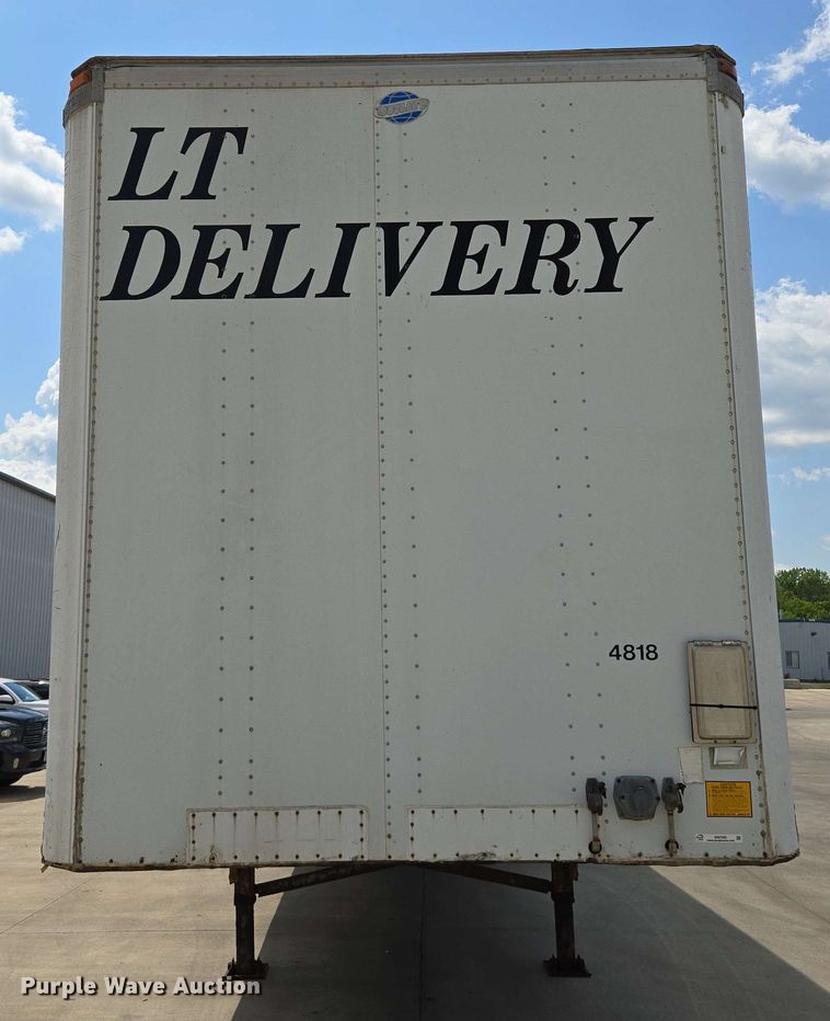 image for item EM7285 1995 Utility Trailer Manufacturer dry van trailer