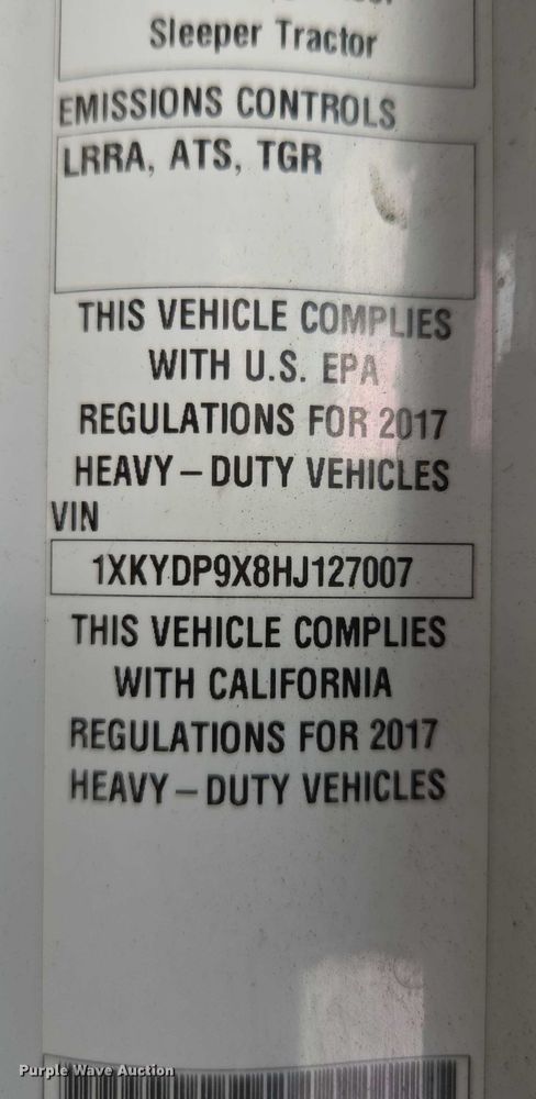 image for item EM7341 2017 Kenworth T680 semi truck