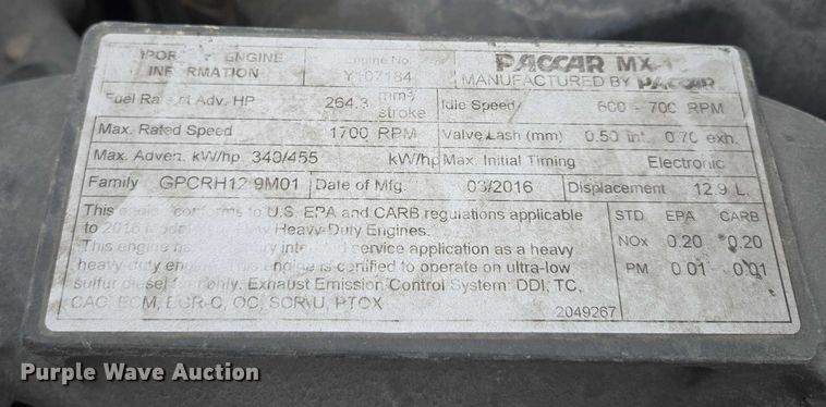 image for item EM7344 2017 Kenworth T680 semi truck