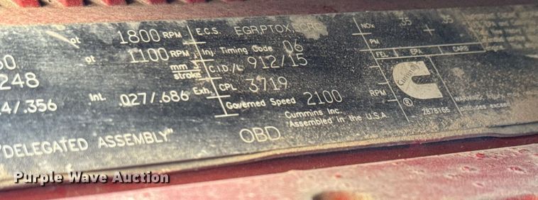 image for item EQ1428 2012 Freightliner Cascadia semi truck