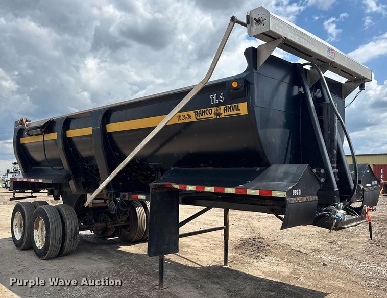image for item EQ1500 2009 Ranco Anvil ED24-26 end dump trailer