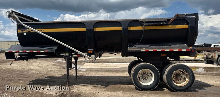 image for item EQ1500 2009 Ranco Anvil ED24-26 end dump trailer