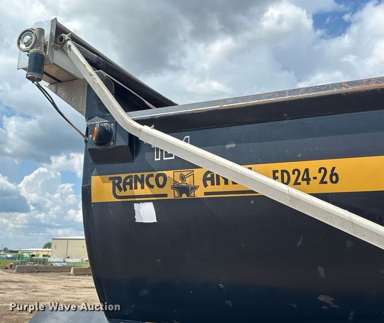 image for item EQ1500 2009 Ranco Anvil ED24-26 end dump trailer