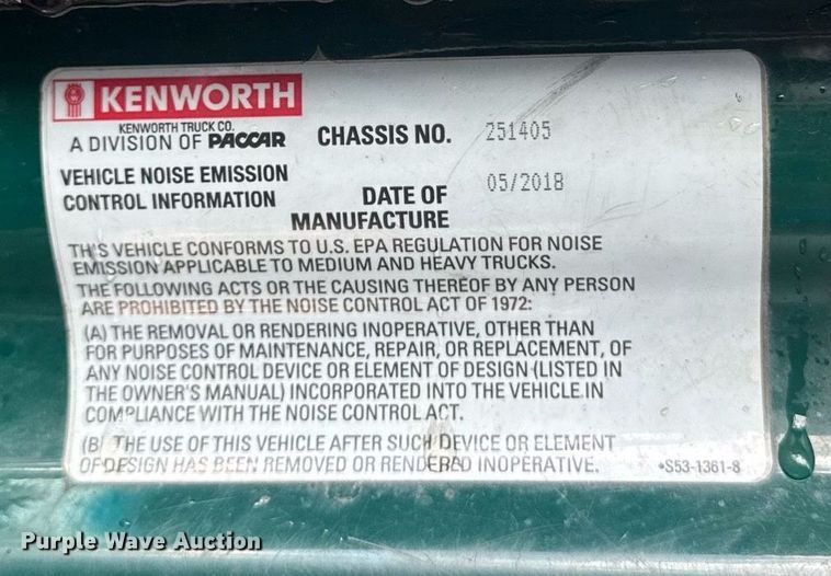 image for item YA0413 2019 Kenworth T680 semi truck