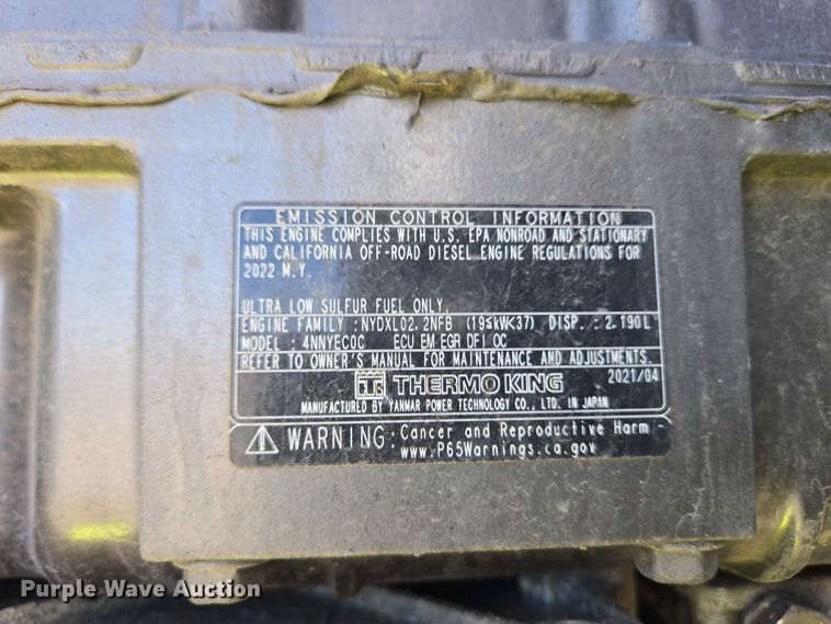 image for item YA0456 2023 Wabash RFALHSA refrigerated van trailer