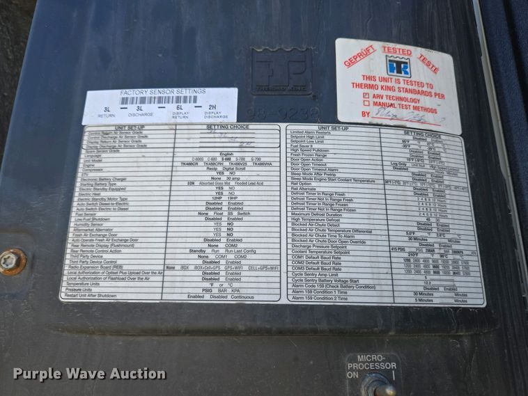 image for item YA0456 2023 Wabash RFALHSA refrigerated van trailer