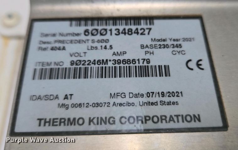 image for item YA0456 2023 Wabash RFALHSA refrigerated van trailer