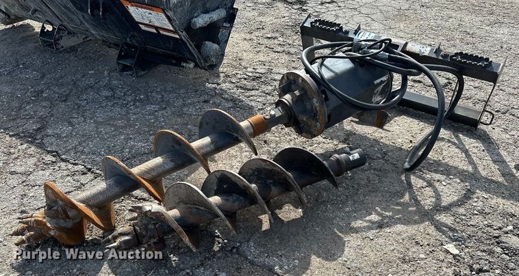image for item DF8517 (2) skid steer post hole augers