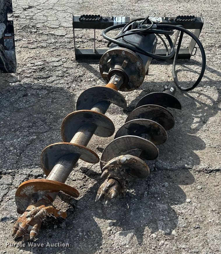 image for item DF8517 (2) skid steer post hole augers