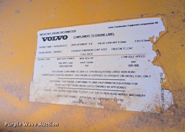 image for item DF8522 2004 Volvo A25D articulated haul truck