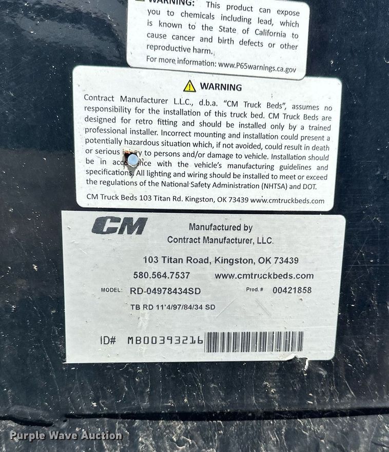 image for item DF8527 CM RD-04978434SD flatbed pickup truck bed