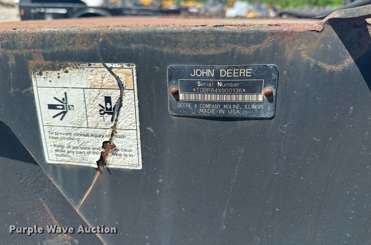 image for item DF8530 John Deere BP84 skid steer broom