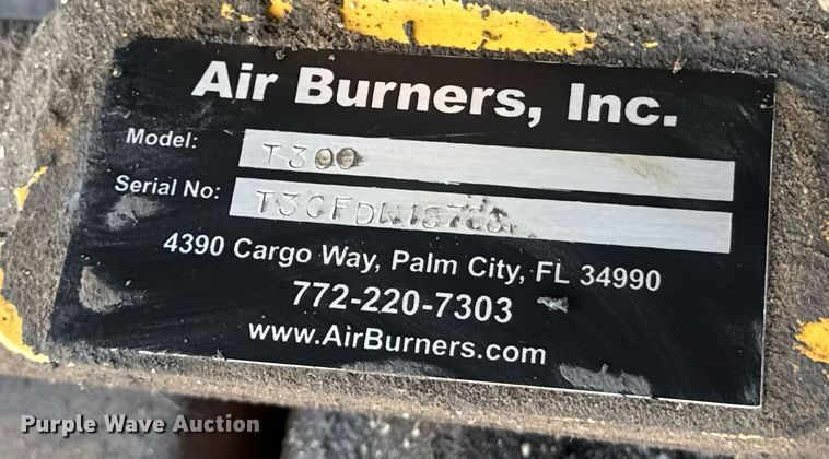 image for item DF8533 2018 Air Burners T-300 air curtain trench burner