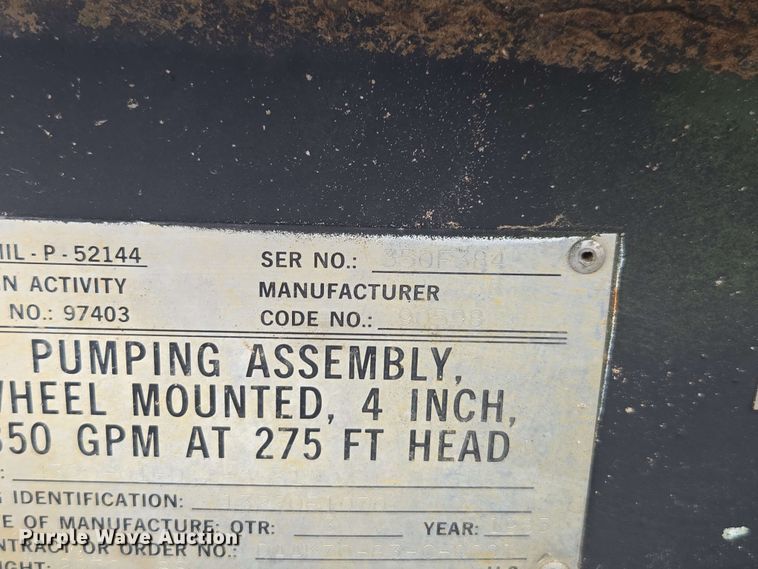 image for item DF8546 1983 Gorman-Rupp water pump