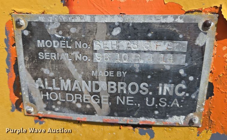 image for item DF8549 Allmand Brothers SEH 25 3FS mobile baghouse