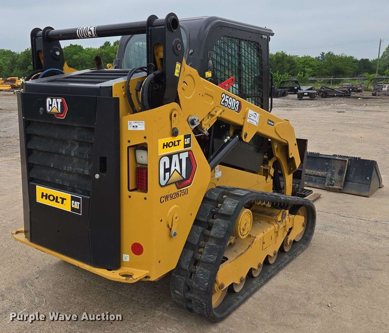 image for item DF8552 2023 Caterpillar 259D3 tracked skid steer loader