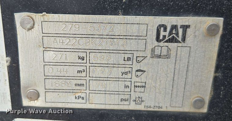 image for item DF8552 2023 Caterpillar 259D3 tracked skid steer loader