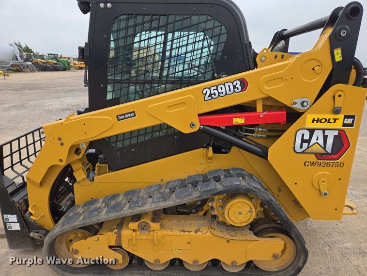 image for item DF8552 2023 Caterpillar 259D3 tracked skid steer loader
