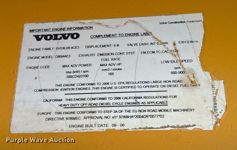 image for item DP6136 2007 Volvo A25D water wagon