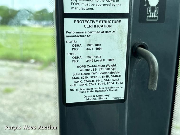 image for item DP6139 2018 John Deere 624K-II wheel loader