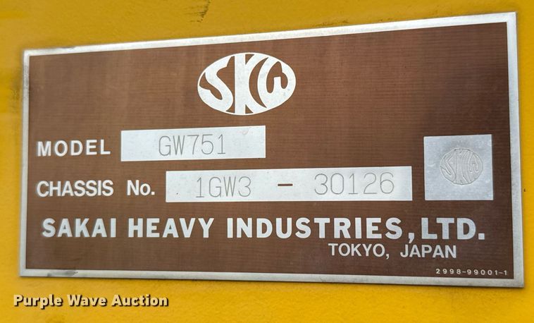 image for item DP6140 2017 Sakai GW751 pneumatic roller