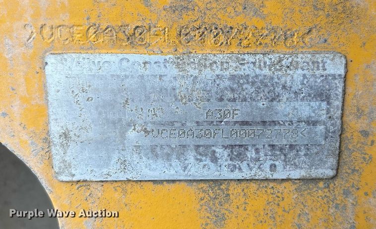 image for item DP6144 2012 Volvo A30F articulated cement spreader