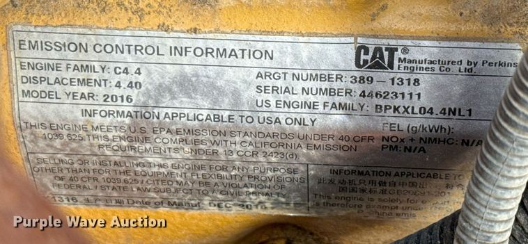 image for item DP6147 2016 Broce CRT350 broom