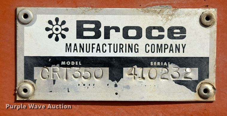 image for item DP6147 2016 Broce CRT350 broom