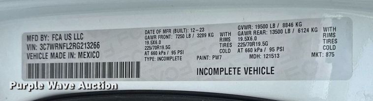 image for item DP6150 2024 Dodge Ram 5500 Crew Cab utility / service truck