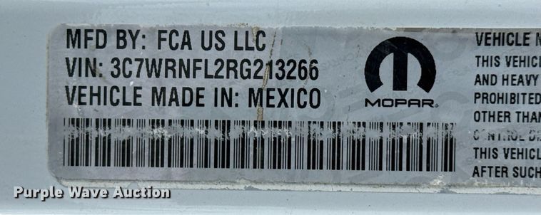 image for item DP6150 2024 Dodge Ram 5500 Crew Cab utility / service truck