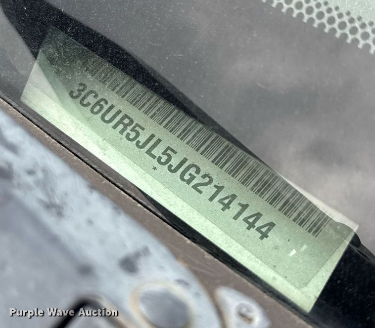 image for item DP6157 2018 Dodge Ram 2500 Crew Cab pickup truck