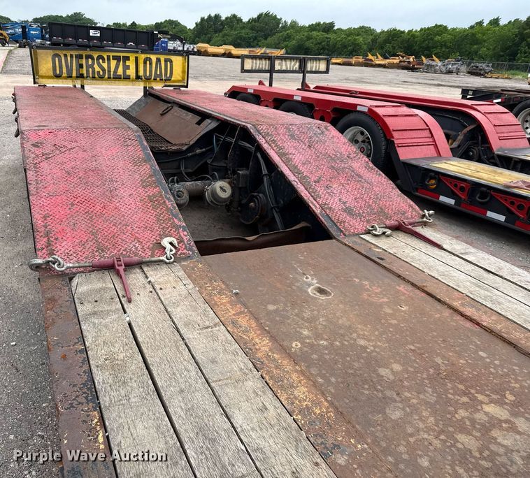 image for item DP6160 2008 Pitts lowboy equipment trailer