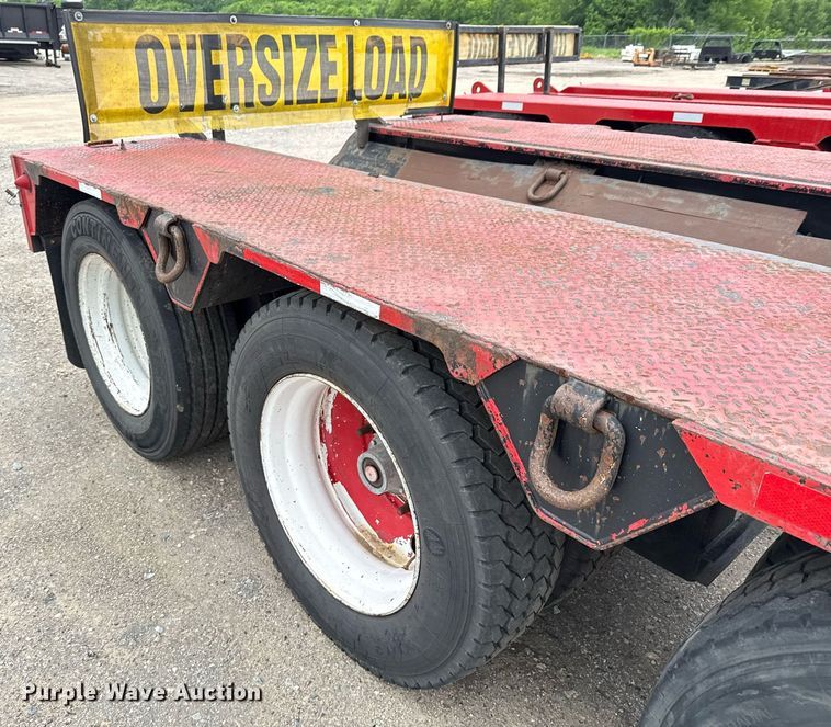 image for item DP6160 2008 Pitts lowboy equipment trailer