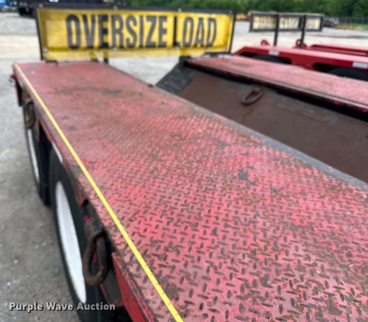 image for item DP6160 2008 Pitts lowboy equipment trailer