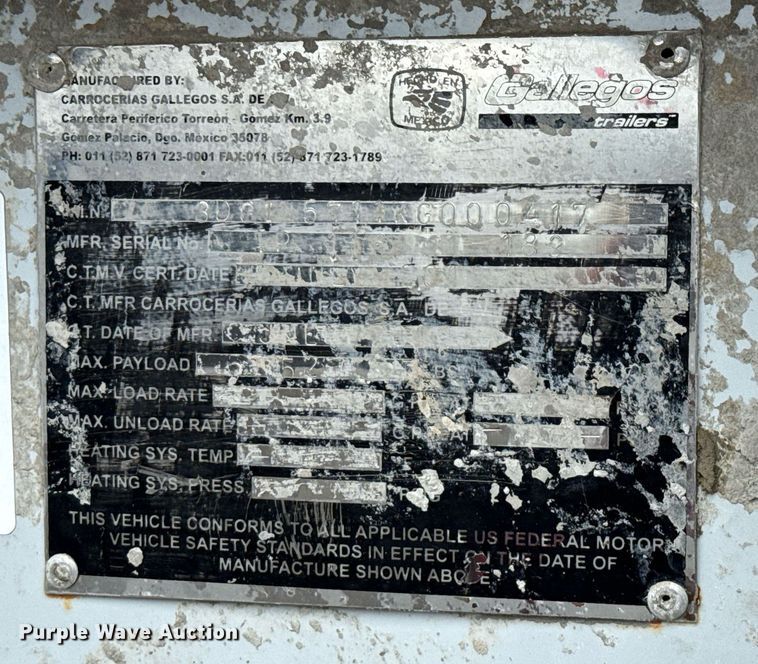 image for item DP6162 2019 Carrocerias Gallegos horizontal silo