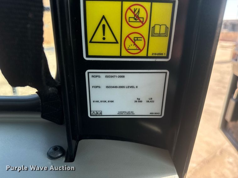 image for item DW1896 2018 Caterpillar 815K soil compactor