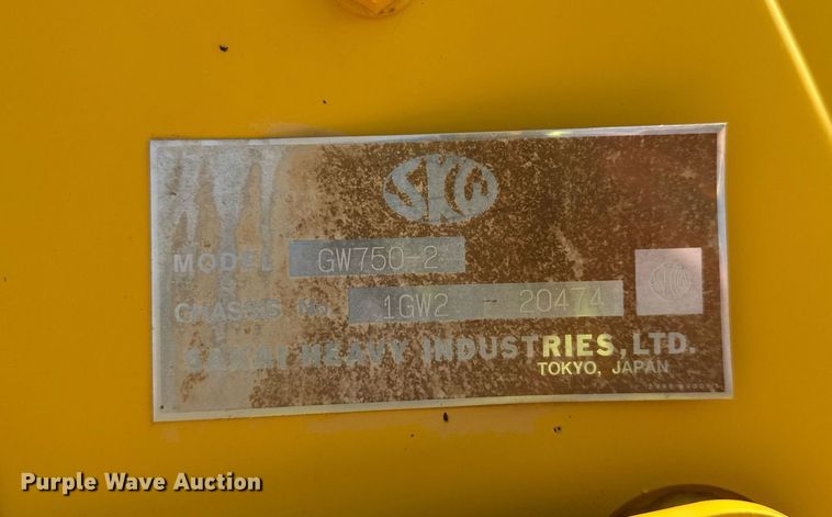 image for item DW1898 2017 Sakai GW750-2 pneumatic roller