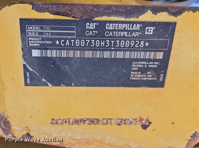 image for item DW1902 2019 Caterpillar 730 articulated haul truck