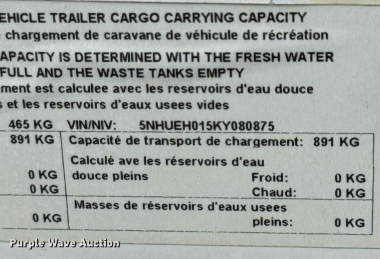 image for item DW8713 2019 Cargo Mate enclosed cargo trailer