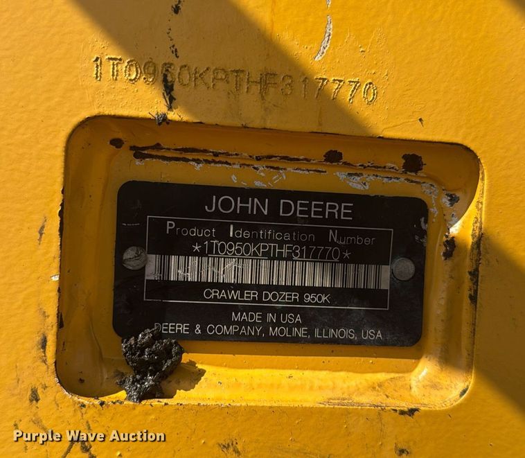 image for item EC3537 2017 John Deere 950K LGP dozer