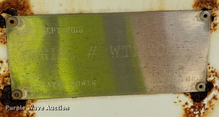 image for item EC3605 2015 1954 Manufacturing 12K Water Tower portable water tower