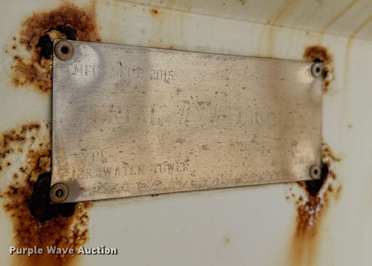 image for item EC3605 2015 1954 Manufacturing 12K Water Tower portable water tower